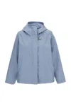Fay Short Parka Popeline Tech In Blue