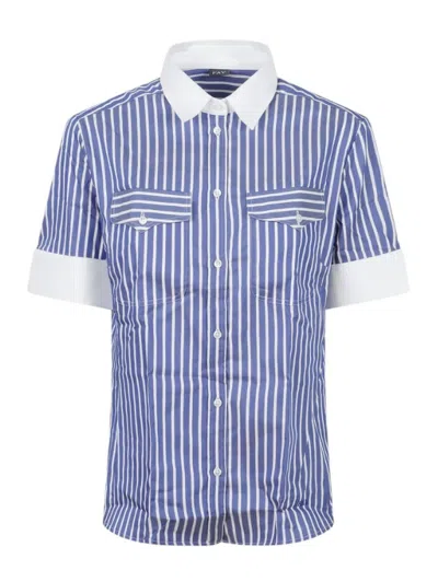 Fay Short Shirt In Blue