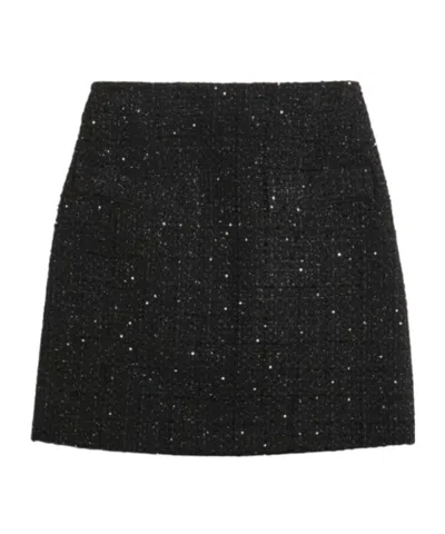 Fay Short Flared Mini Skirt In Black