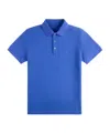 Fay Collar Polo Slits Short Sleeves In Blue