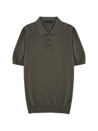 Fay Cotton Polo Shirt Regular Fit In Green