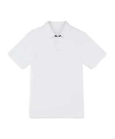 Fay Short Sleeve Polo Shirt In White