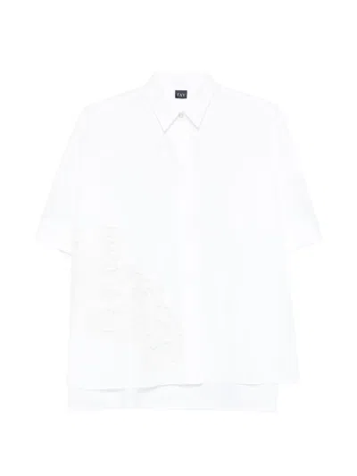 Fay Short-sleeve Shirt In White