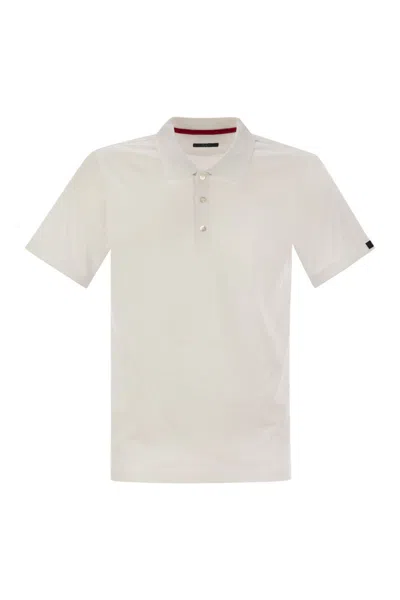 FAY FAY SHORT-SLEEVED COTTON POLO SHIRT
