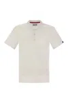 Fay Short Sleeved Cotton Polo Shirt
