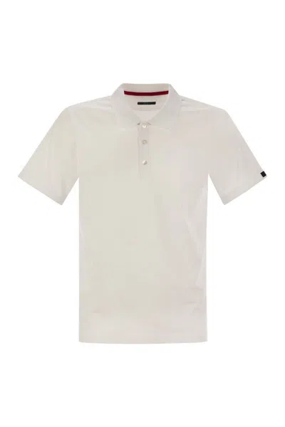 FAY FAY SHORT-SLEEVED COTTON POLO SHIRT