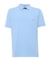 Fay Polo Db Collar Piquet In Blue
