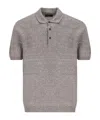 Fay Short-sleeved Polo Shirt In Gray