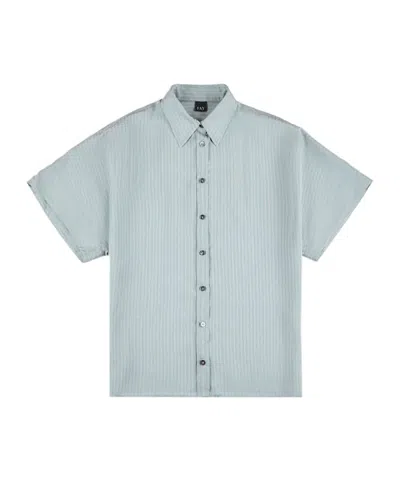 Fay Short-sleeved Shirt In Gray
