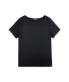 Fay Basic Short Sleeve Round Neck T-shirt In Black