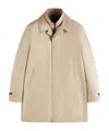 Fay Short Zipper Coat In Nude