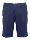 Fay Short Chino Tinto Capo Slim Fit In Blue