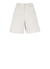 Fay Cotton Bermuda Shorts In Beige