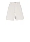 Fay Cotton Bermuda Shorts In Beige