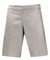 Fay Light Beige Stretch-cotton Bermuda Shorts In Beige