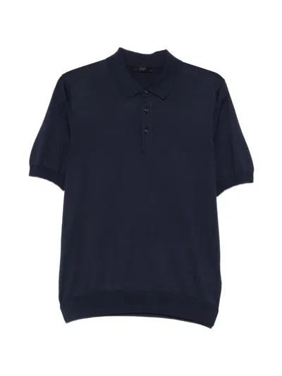 Fay Short-sleeves Polo Shirt In Blue