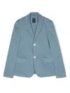 Fay Single-breasted Blazer In Blue