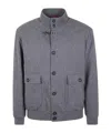 Fay Bomber In Lana In Gray