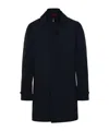 Fay Single-breasted Coat In Black