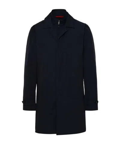Fay Single-breasted Coat In Black