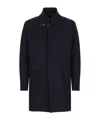 Fay Single-breasted Coat In Black