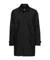 Fay Layered Long Sleeve Buttoned Waterproof Coat In Black