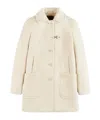 Fay Single-breasted Coat In Nude