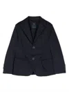Fay Single-breasted Cotton Blazer In Blue