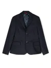 Fay Single-breasted Felted Blazer In Blue