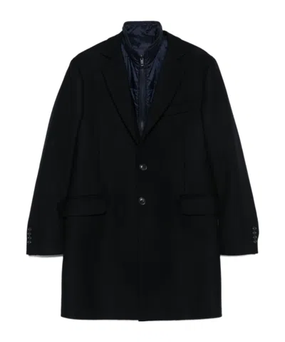 FAY SINGLE-BREASTED LAYERED COAT