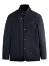 Fay Single-breasted Shirt Jacket In Blue