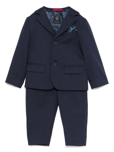 Fay Babies' Single-breasted Suit In Blue