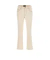 Fay Skinny Five-pocket Jeans With Frayed Hem In Gold
