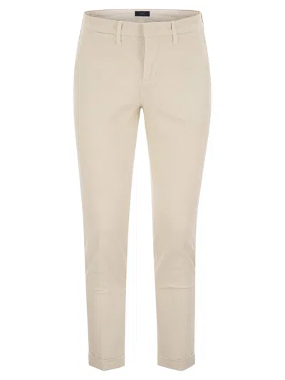 Fay Slim 5-pocket Trousers In Gray