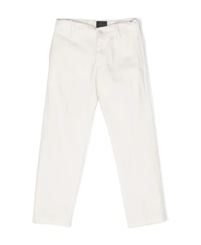 Fay Slim-cut Cotton Chino Trousers In White