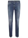 Fay Slim Fit Faded Wash Denim Jeans In Blue