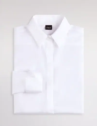 Fay Slim Fit Shirt In White