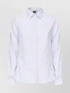 Fay Slim Striped Cotton Shirt In White