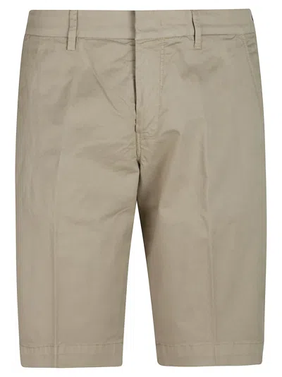 Fay Slim-fit Stretch Cotton Chino Shorts In Neutral