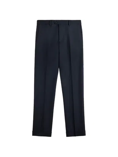 Fay Slim-fit Virgin Wool Trousers In Black