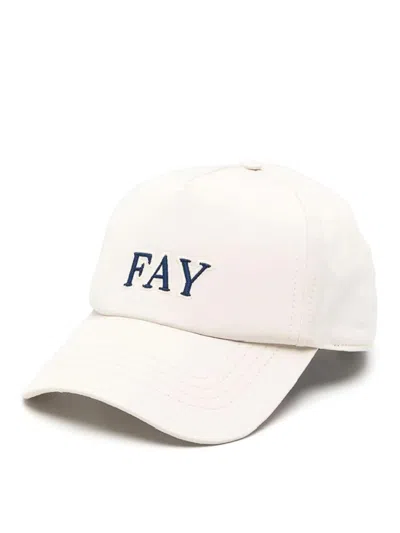 Fay Baseballkappe Mit Logo-stickerei In Beis