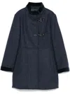 Fay Speckled Coat In Blue