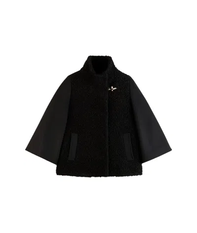 FAY BOUCLÉ-DETAILED COAT
