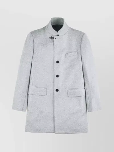 FAY STAND-UP COLLAR WOOL BLEND COAT