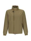 Fay Stand-collar Jacket In Brown