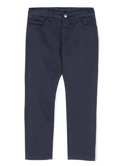 Fay Kids' Straight-leg Chinos In Blue
