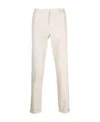 Fay Slim-cut Leg Chino Trousers In White