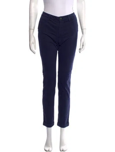 Pre-owned Fay Straight Leg Pants In Blue