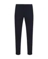 Fay Cotton Poplin Capri Pants In Black