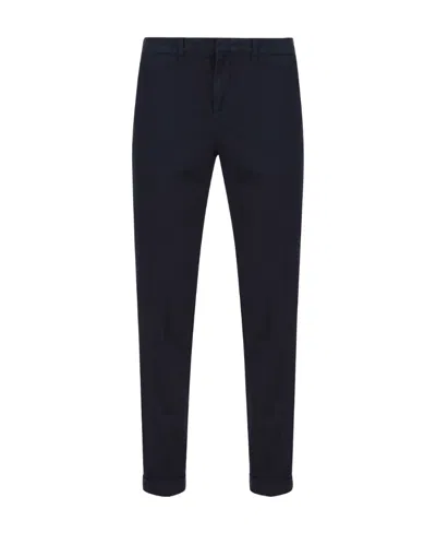 Fay Straight-leg Trousers In Black
